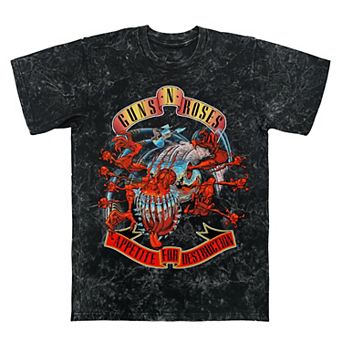 Men's Guns N' Roses Appetite For Destruction Creature Mineral Wash Graphic Tee