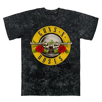 Men's Guns N' Roses Logo Mineral Wash Graphic Tee