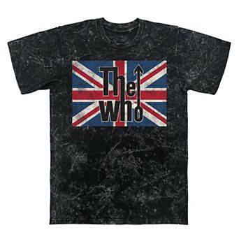 Men's The Who Union Jack Mineral Wash Graphic Tee