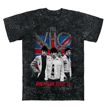 Men's The Who American Tour '76 Mineral Wash Graphic Tee