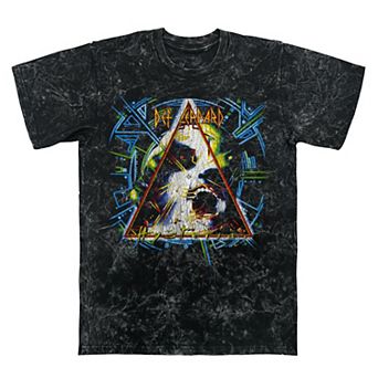 Men's Def Leppard Hysteria Mineral Wash Graphic Tee