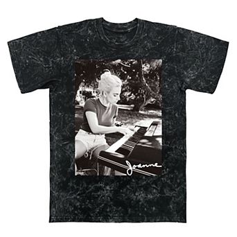Men's Lady Gaga Joanne Piano Mineral Wash Graphic Tee