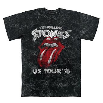 Men's Rolling Stones U.S. Tour '78 Mineral Wash Graphic Tee