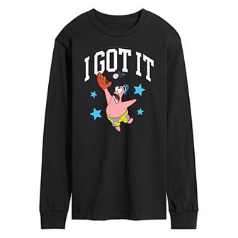 Men's Nickelodeon SpongeBob SquarePants I Got It Baseball Long Sleeve Graphic Tee