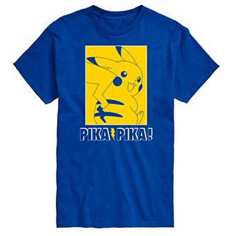 Men's Pokemon Pika Outline Graphic Tee