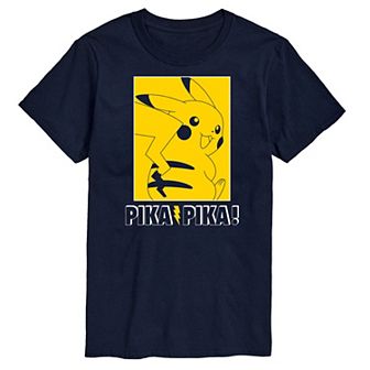 Men's Pokemon Pika Outline Graphic Tee