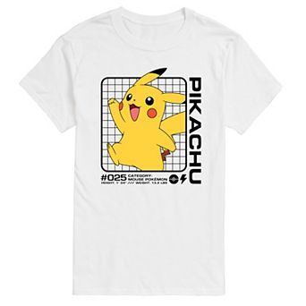 Men's Pokemon Pikachu Stats Graphic Tee
