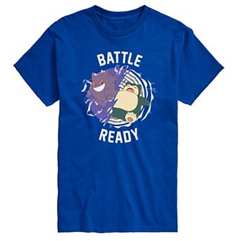 Men's Pokemon Gengar & Snorlax Battle Ready Graphic Tee