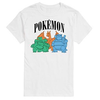 Men's Pokemon Venusaur, Charizard, & Blastoise Group Graphic Tee