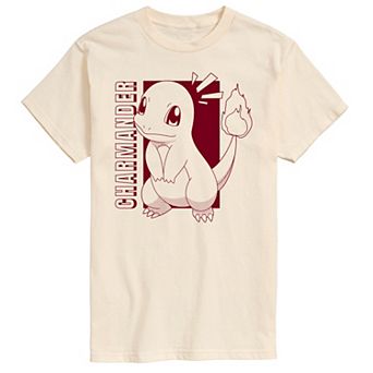 Men's Pokemon Charmander Colorblock Graphic Tee