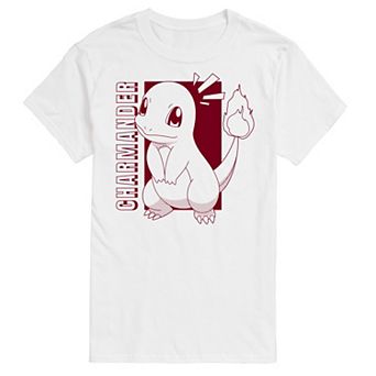 Men's Pokemon Charmander Colorblock Graphic Tee