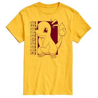 Men's Pokemon Charmander Colorblock Graphic Tee