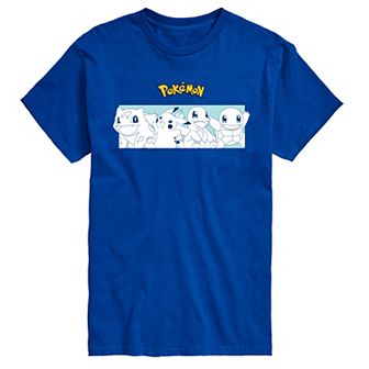 Men's Pokemon Starters Stripe Graphic Tee