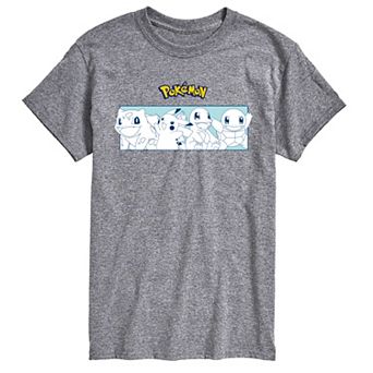 Men's Pokemon Starters Stripe Graphic Tee
