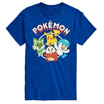 Men's Pokemon Scarlet Violet Squares Graphic Tee