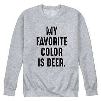 Men's Favorite Color Beer Graphic Sweatshirt