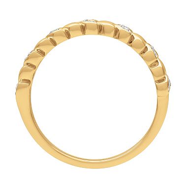 Love Always 10k Gold Diamond Accent Leaf Anniversary Ring