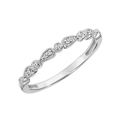 Love Always 10k White Gold Diamond Accent Stackable Anniversary Ring
