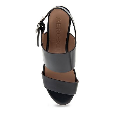 Aerosoles Camera Women's Leather Platform Sandals
