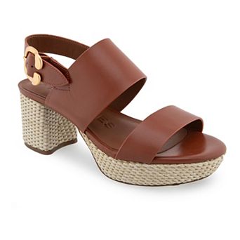 Aerosoles Camera Women's Leather Platform Sandals