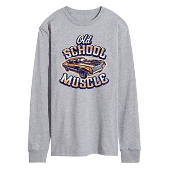 Men's Old School Muscle Long Sleeve Graphic Tee