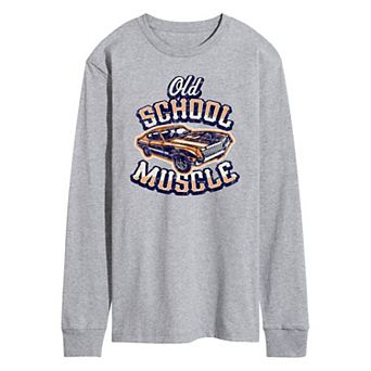 Men's Old School Muscle Long Sleeve Graphic Tee