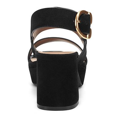 Aerosoles Camera Women's Suede Platform Sandals