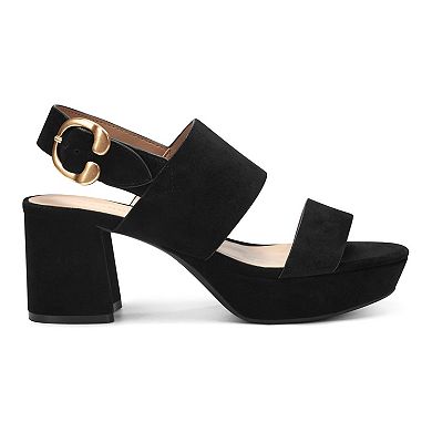 Aerosoles Camera Women's Suede Platform Sandals