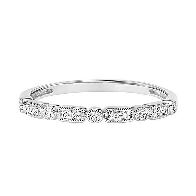 Love Always 10k White Gold Diamond-Accent Stackable Anniversary Ring
