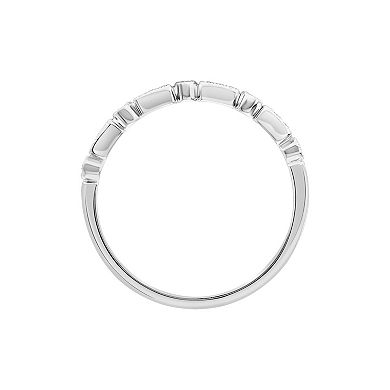 Love Always 10k White Gold Diamond-Accent Stackable Anniversary Ring