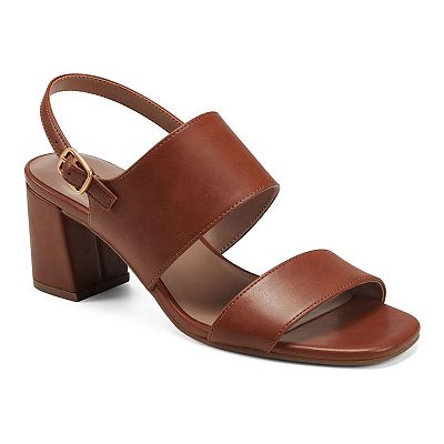 Aerosoles Emmex Women's Heeled Sandals, Size: 11 Wide, Dark Tan