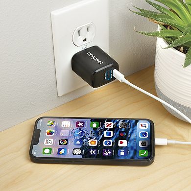 Connect Dual USB Port Wall Charger