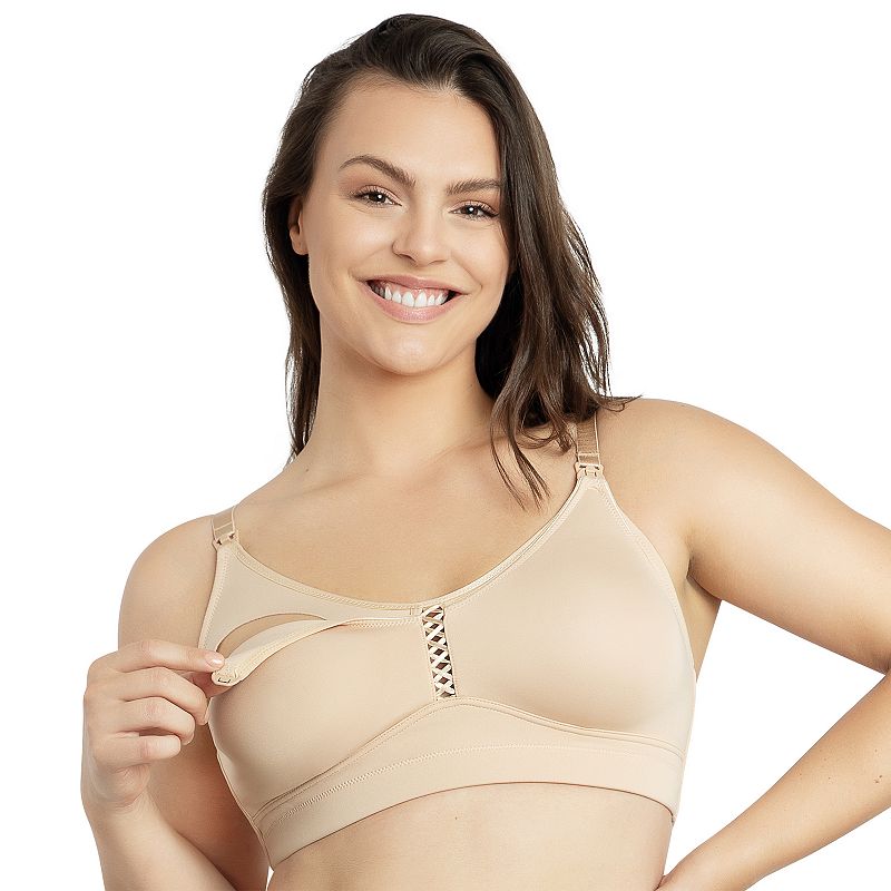Plus Size Parfait Erika Seamless Wireless Nursing Bra P58611, Women's, Size: 32 E, Bare