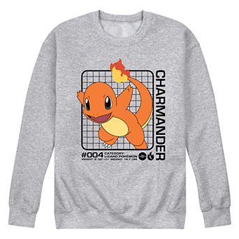 Men's Pokemon Charmander Stats Fleece