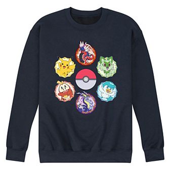 Men's Pokemon Sparkle Badges Fleece