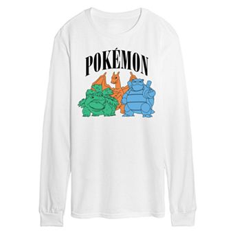 Men's Pokemon Group Long Sleeve Graphic Tee