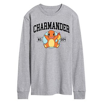Men's Pokemon Charmander Long Sleeve Graphic Tee