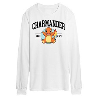 Men's Pokemon Charmander Long Sleeve Graphic Tee