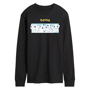 Men's Pokemon Starters Long Sleeve Graphic Tee