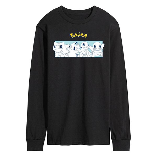 Men's Pokemon Starters Long Sleeve Graphic Tee
