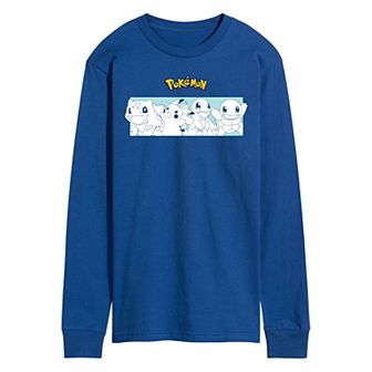 Men's Pokemon Starters Long Sleeve Graphic Tee