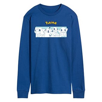 Men's Pokemon Starters Long Sleeve Graphic Tee