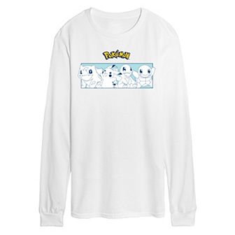 Men's Pokemon Starters Long Sleeve Graphic Tee