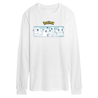 Men's Pokemon Starters Long Sleeve Graphic Tee