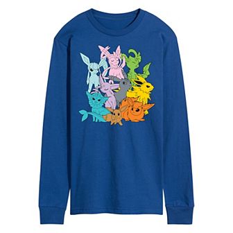Men's Pokemon Eevolutions Long Sleeve Graphic Tee