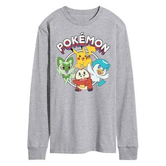 Men's Pokemon Scarlet Long Sleeve Graphic Tee