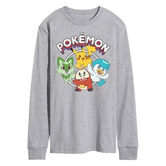 Men's Pokemon Scarlet Long Sleeve Graphic Tee