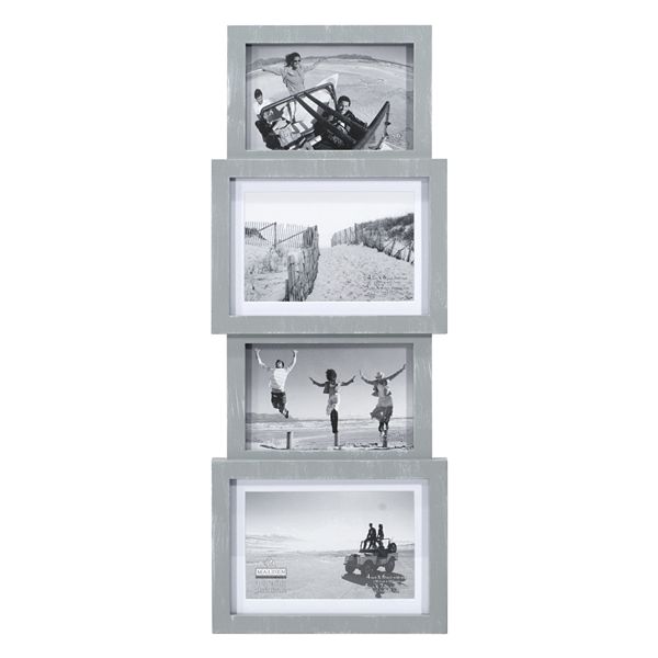 4 Opening Picture Frame 5x7 - Collage Black & White Frame