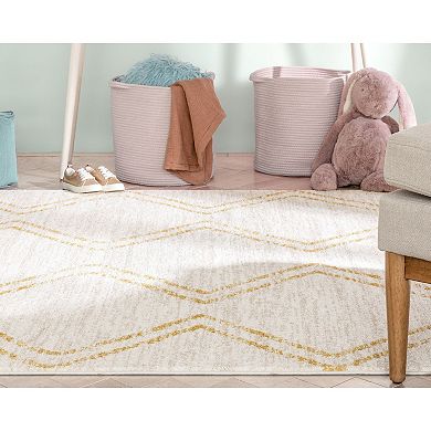 Well Woven Kennedy Reeve Modern Chevron Pattern Area Rug