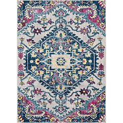 Patterned Wool Area Rug (2.5x4), 'Mystic Inspiration